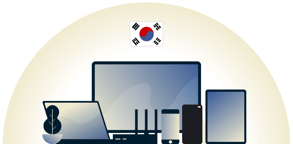VPN H&agrave;n Quốc bảo vệ đa dạng thiết bị.